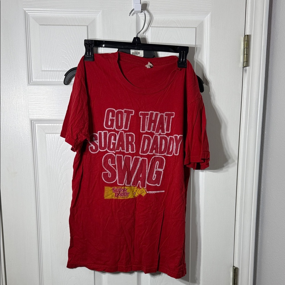 Source Unknown Vibrant Red Slogan Tee